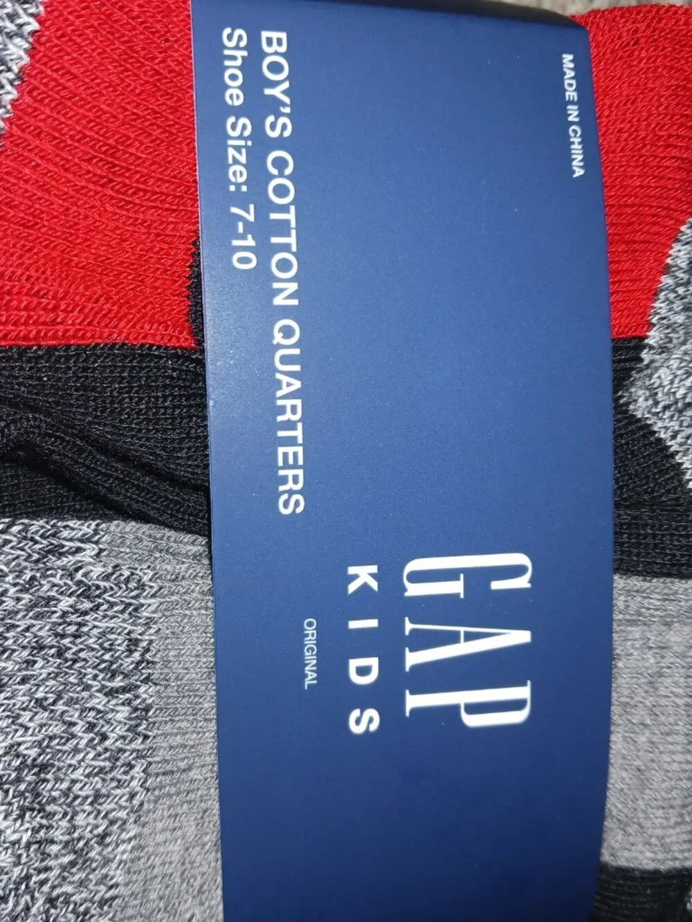 GAP Kids Boys Cotton Quarter Socks Bundle 16 Pairs NWT Size 7-10